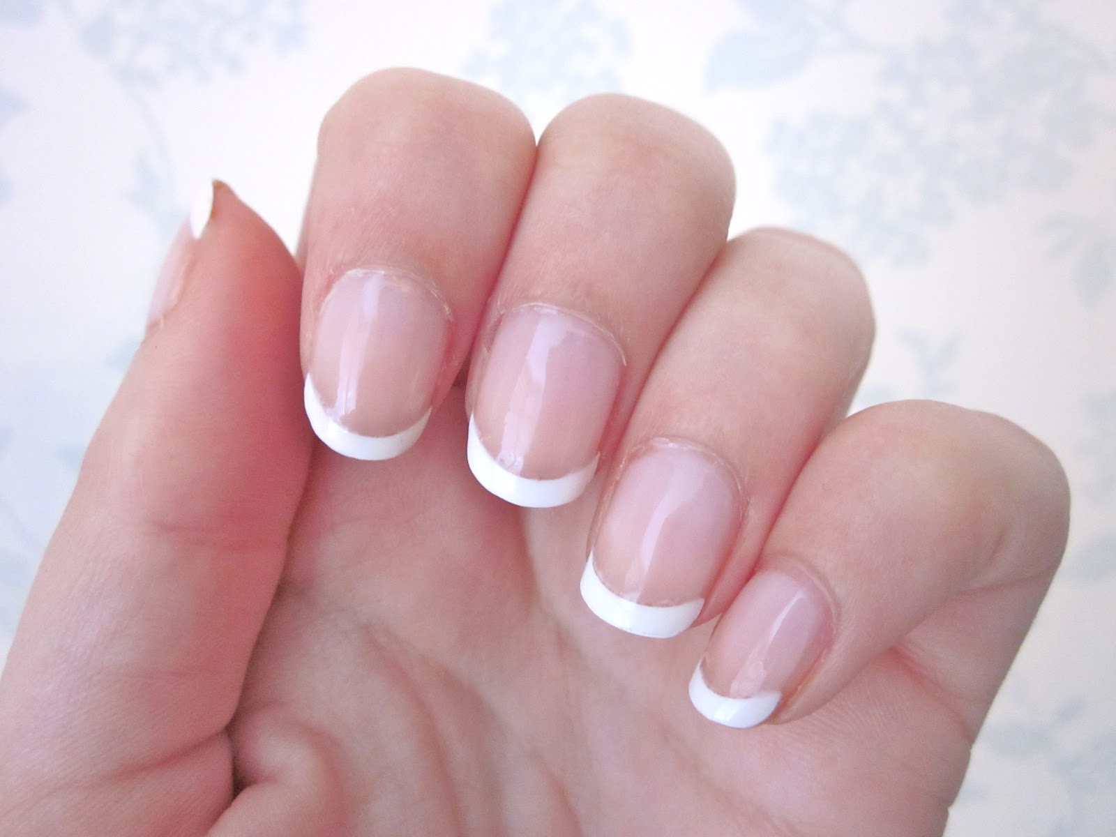 Square French Manicure Christmas Nails - wide 6